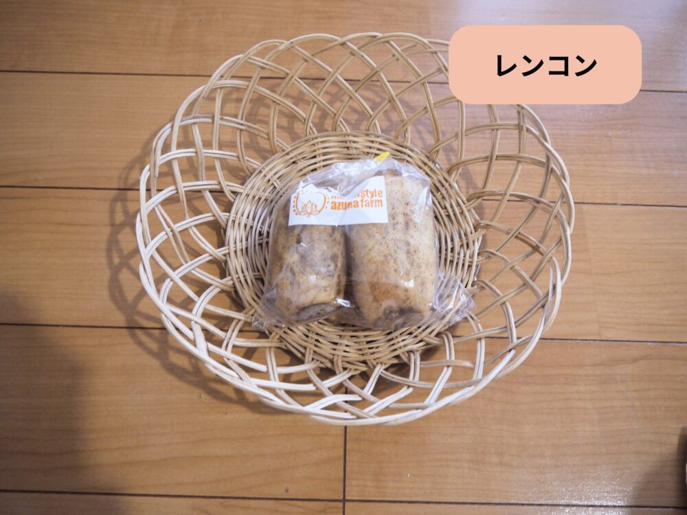 坂ノ途中 旬のお野菜セットMに入っていた加賀のレンコン