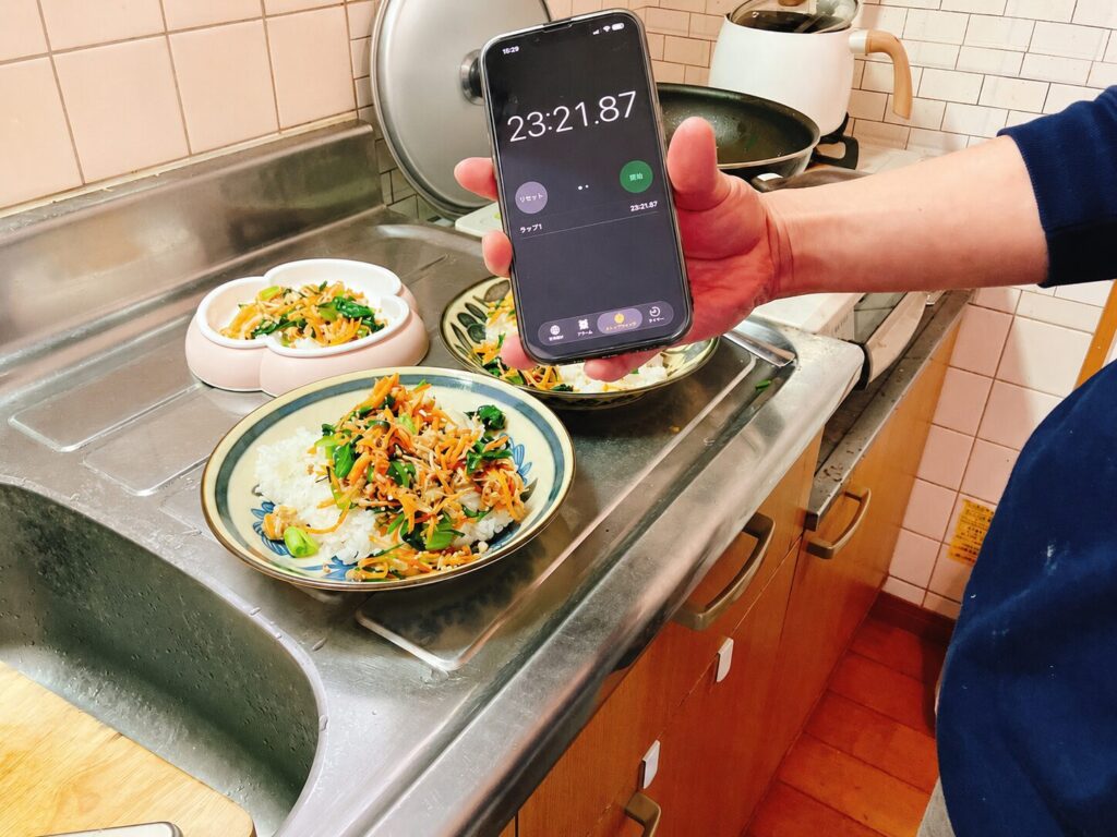 夫がオイシックスのミールキットを使ってビビンバを作ってくれた。かかった時間は23分