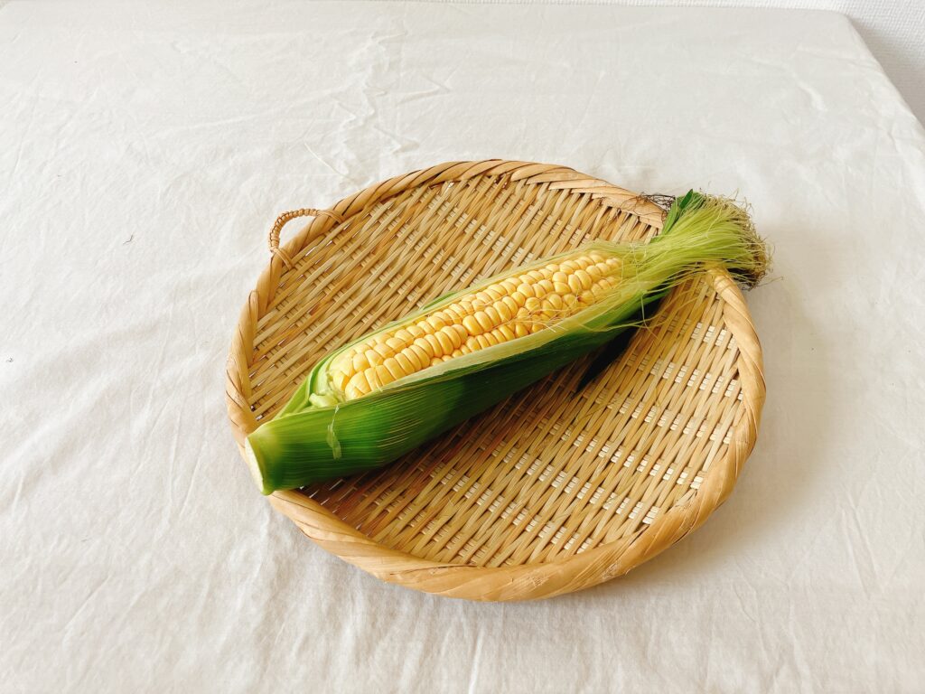 坂ノ途中のきほんのお野菜セットに入っていたとうもろこし
